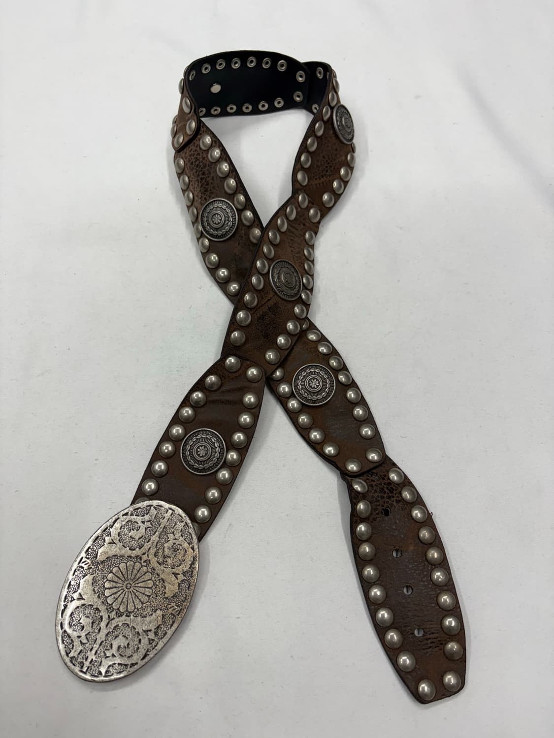 빈티지 웨스턴 스터드 버클 벨트 상품이미지4