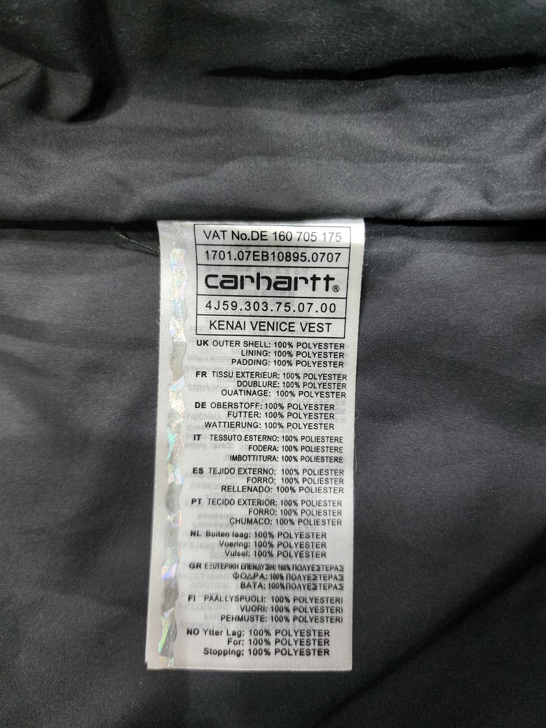 칼하트 체크 패턴 패딩 베스트 조끼 L 상품이미지8