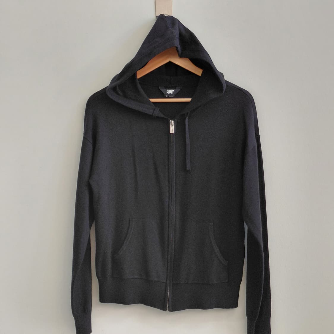 DKNY SPORT 블랙 니트  후드 집업 S 상품이미지1