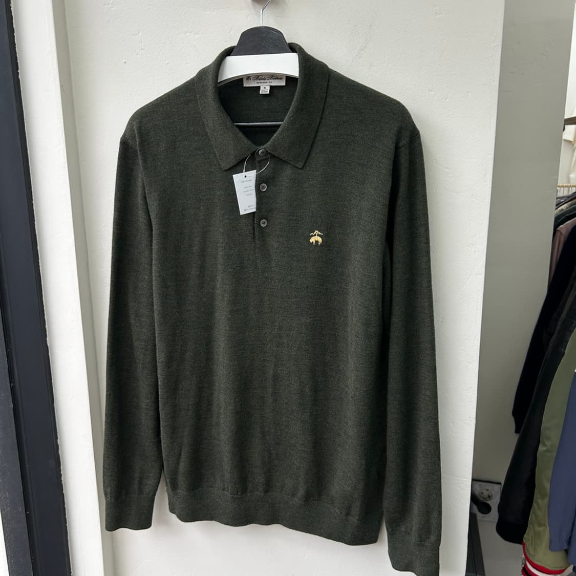 16526 - 브룩스 브라더스 카키 카라 울 니트 (울 100%) 상품이미지2