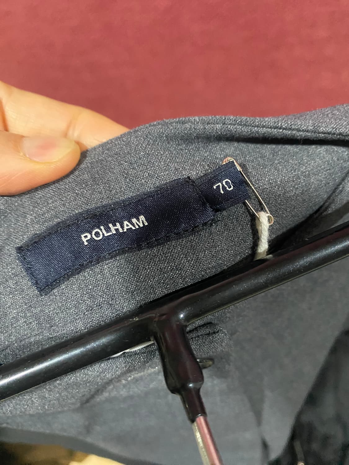 POLHAM 여성 바지 70사이즈 차콜(새상품) 상품이미지6