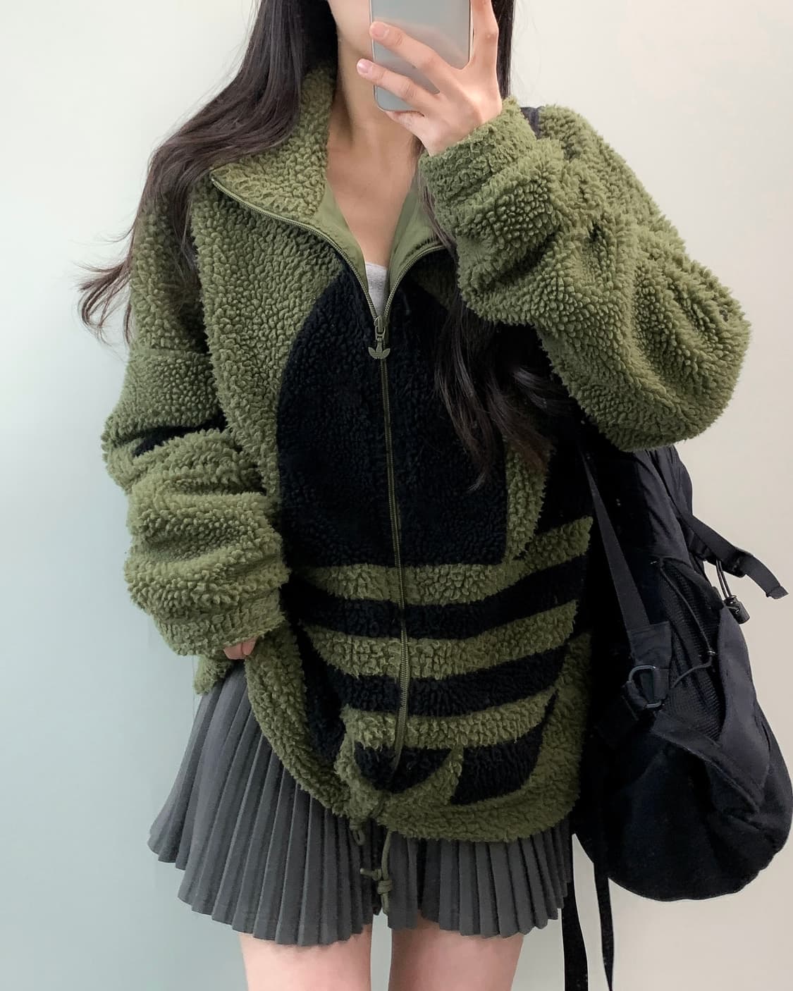 아디다스 빅로고 후리스 상품이미지1