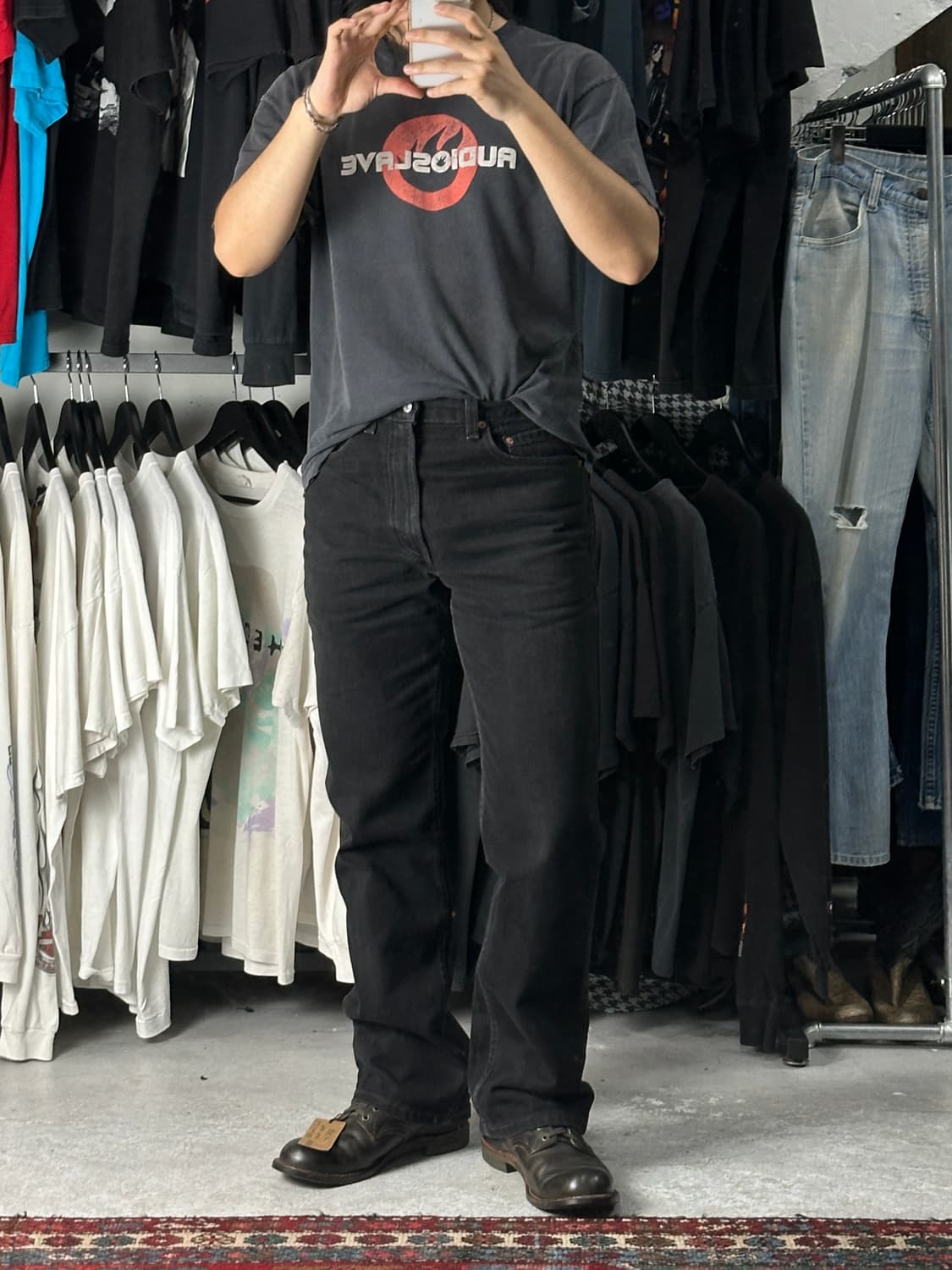 00’s USA Made 리바이스 517 블랙 흑청 상품이미지2