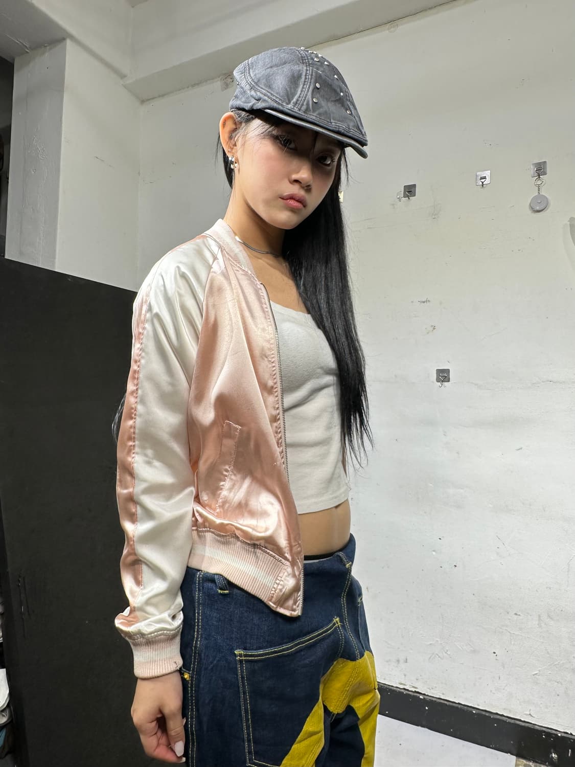 Jpn 일본빈티지 재패니즈 오리엔탈 핑크 스카잔 자켓 상품이미지4