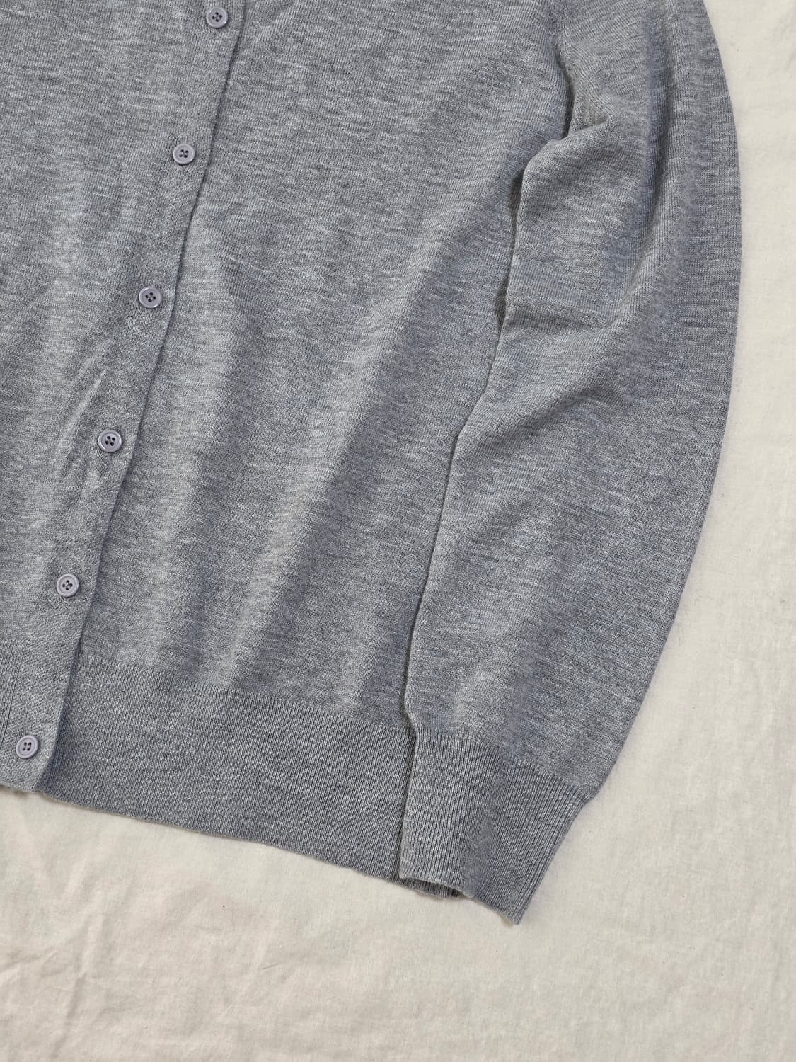 모리걸 베이직 카라 니트 가디건 일본빈티지 상품이미지3