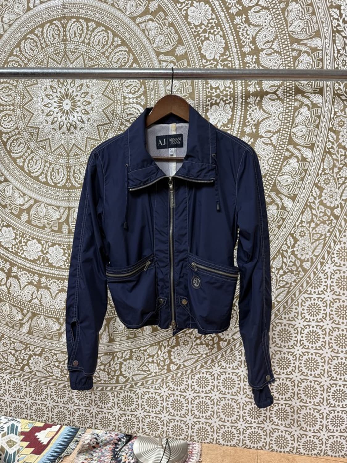 아르마니 익스체인지 여성 네이비 바람막이 상품이미지3