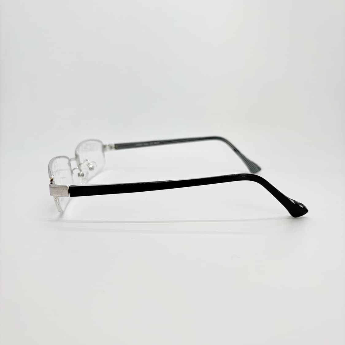 CAREER 실버 라인 반무테 빈티지안경 상품이미지5