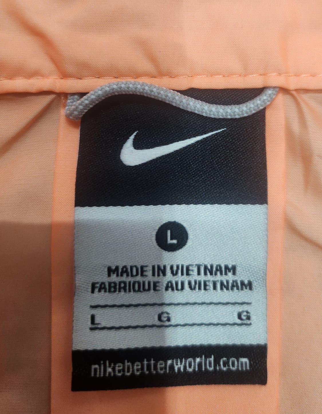 나이키 오렌지 그라데이션 바람막이 조끼 L (55반까지) 상품이미지3