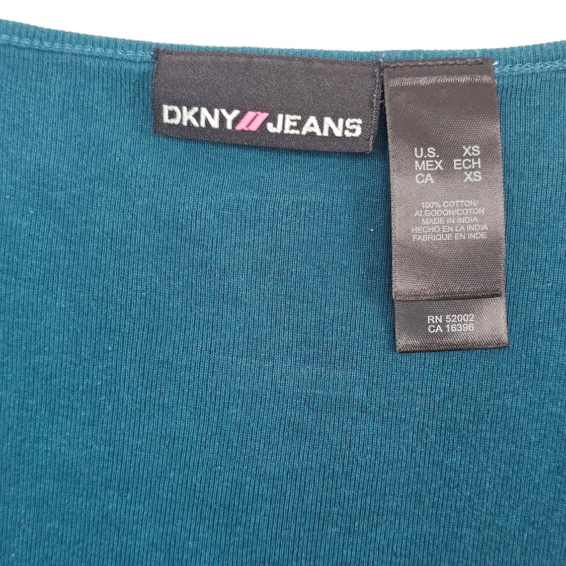 XS DKNY 큐빅 반소매 청록 상품이미지6
