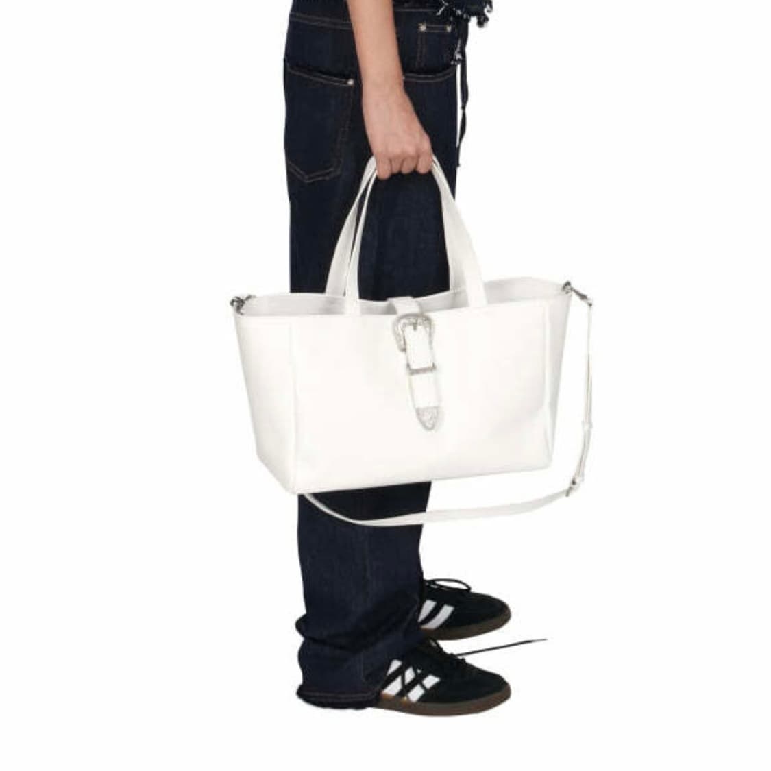 플리즈프로젝트 웨스턴벨트 미들백 실버 상품이미지2