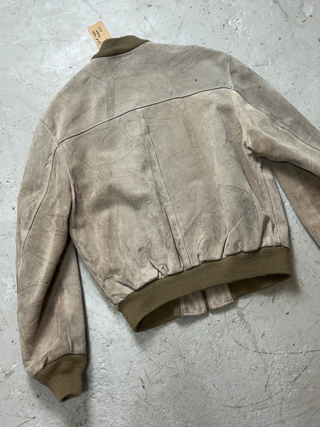 90's USA 빈티지 쇼트 스웨이드 봄버 자켓 빈티지레더 자켓 상품이미지6