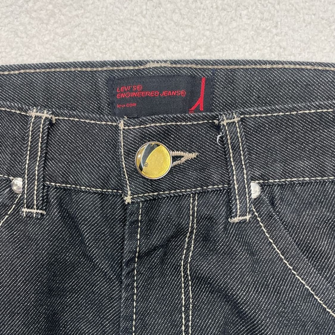 LEVI'S 엔지니어드진 흑청 스트레이트 데님 (32) 상품이미지6