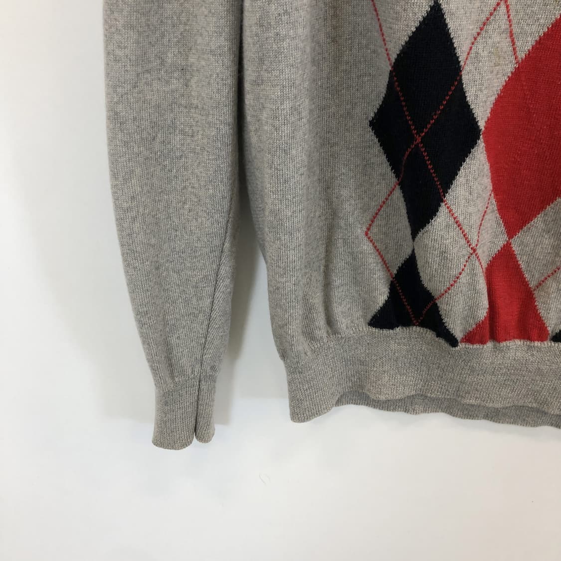 버버리 이태리 메리노울 아가일니트 M 상품이미지3