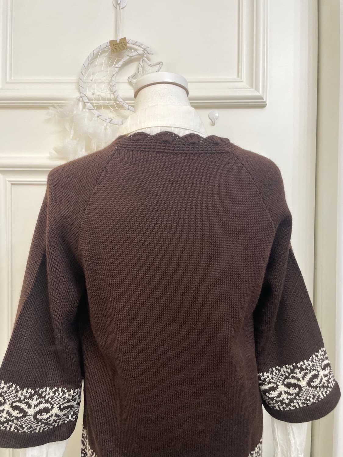 brown nordic point sweater&ivory simple 상품이미지6