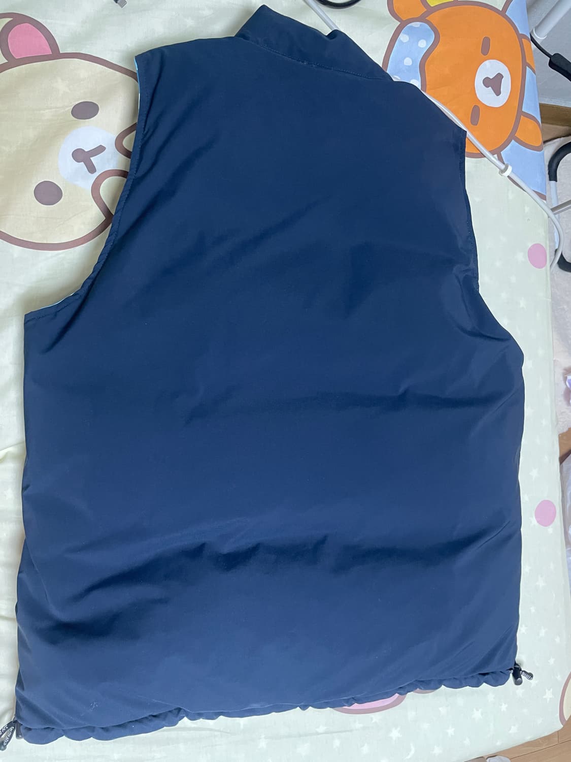 베이프 리버시블 조끼 패딩 청계 블루 상품이미지4