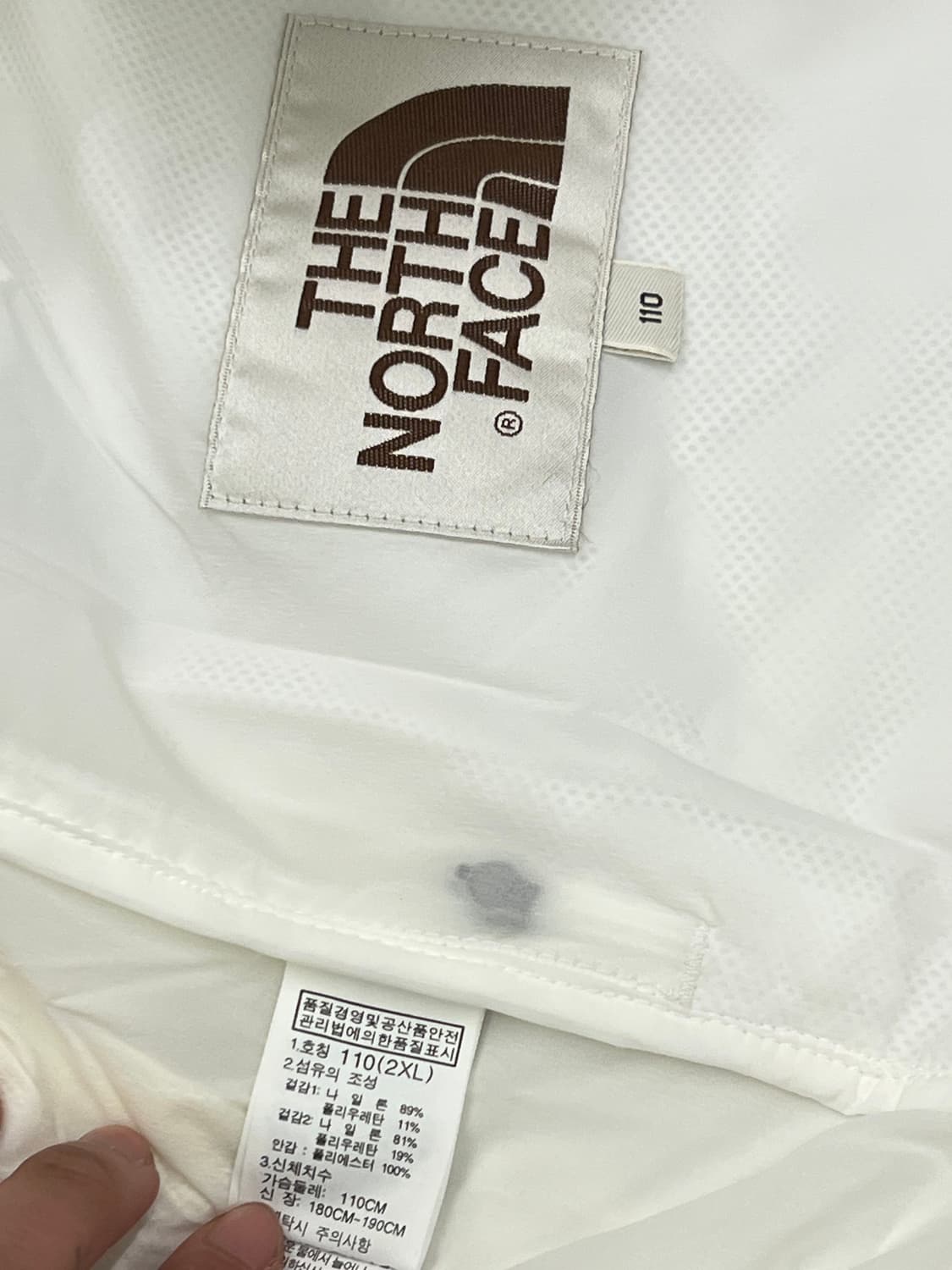 노스페이스 윈드 경량 바람막이 새상품 처분 화이트라벨  상품이미지3