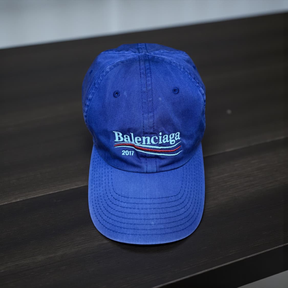 발렌시아가 2017웨이브로고 워싱 빈티지 볼캡 상품이미지3