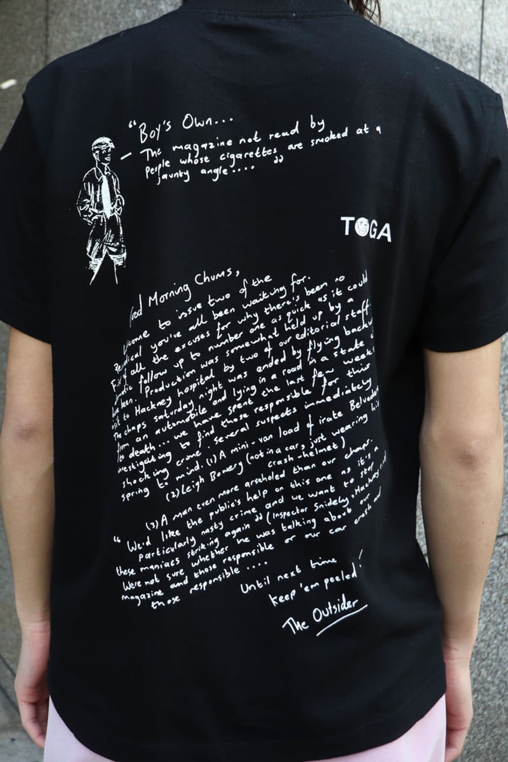 토가 x BOY'S OWN 24ss 보이 앤 걸 프린트 티셔츠 상품이미지6