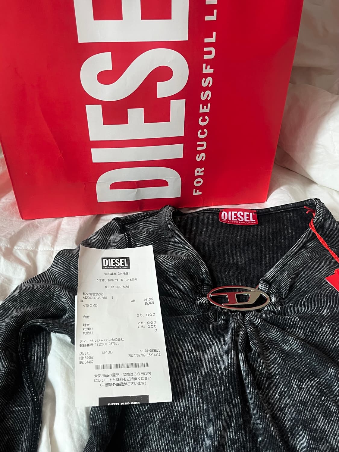 DIESEL 롱 슬리브 A12067OKHAS s size 상품이미지6