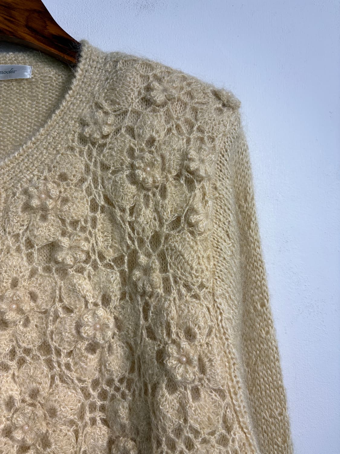 Wool 50% 펀칭가디건 L 상품이미지4