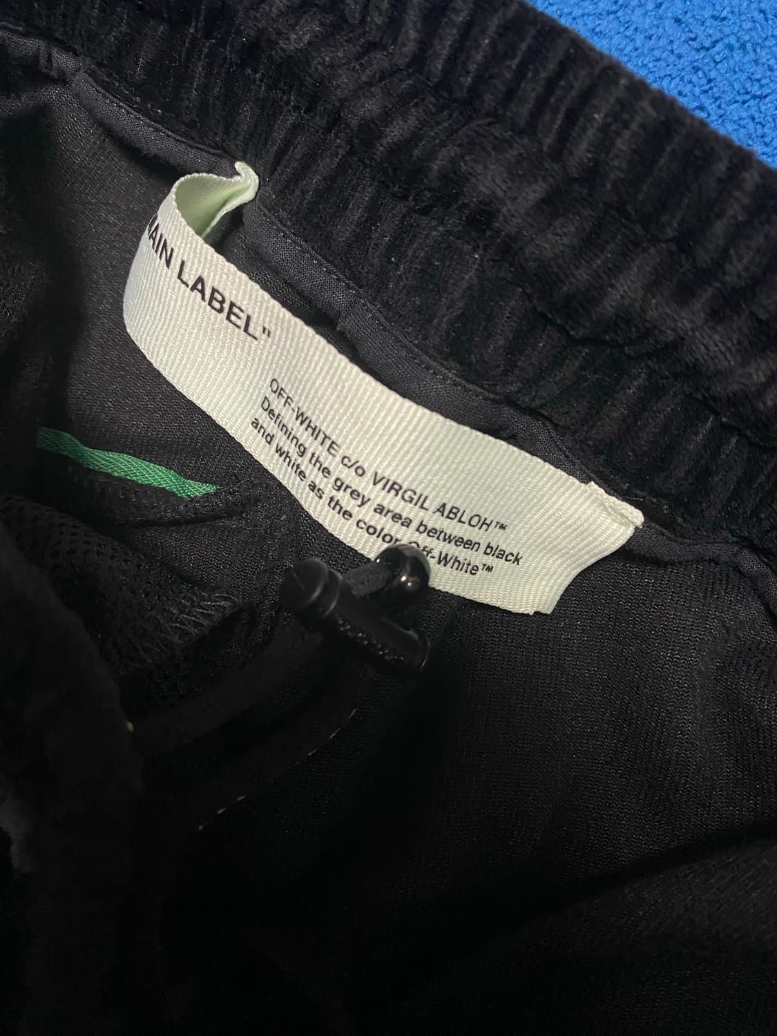 {[정품][새상품급]}오프화이트 바지 트랙 팬츠 블랙 상품이미지3