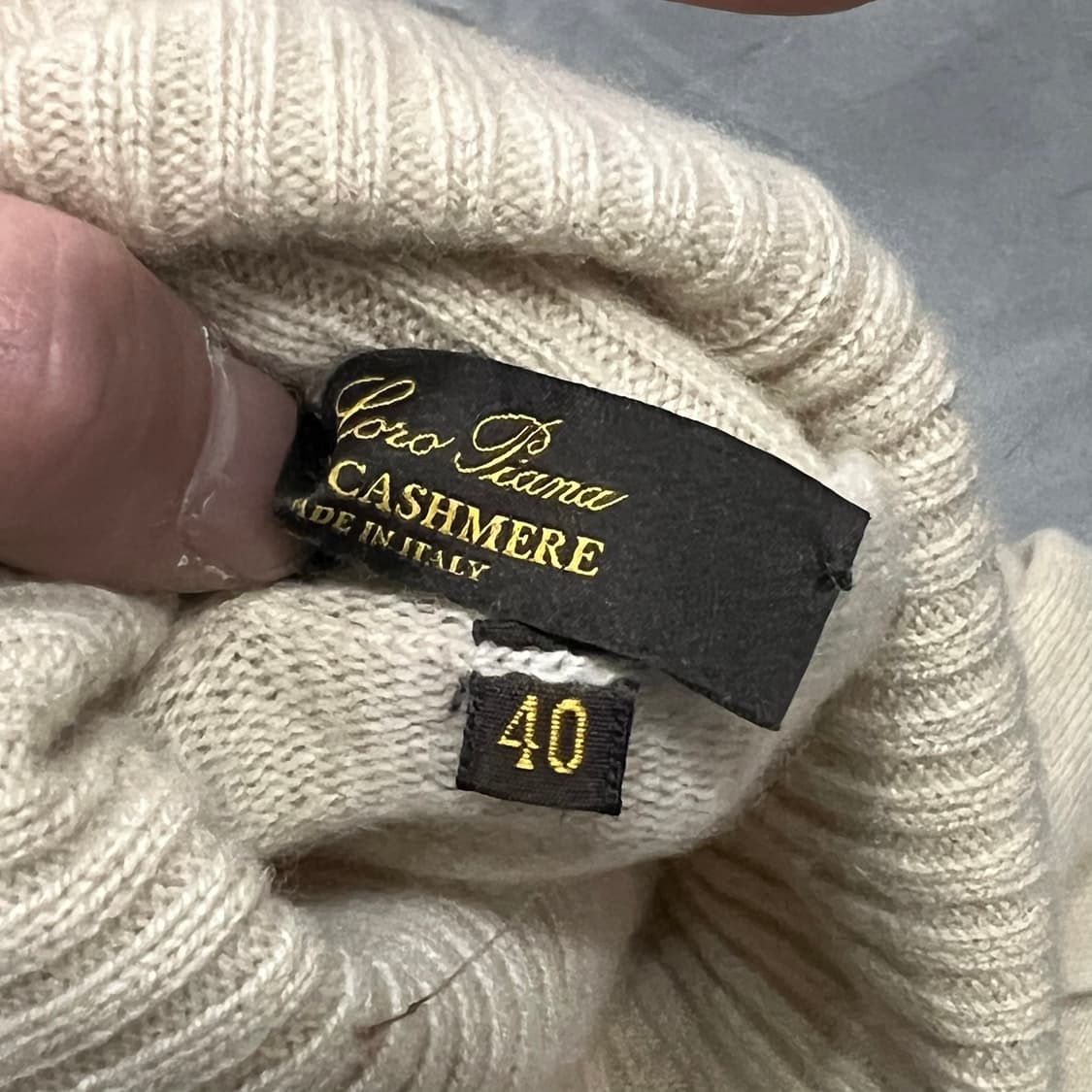  로로피아나 터클넥 캐시미어 니트 +명품 감정서 y15577 상품이미지6