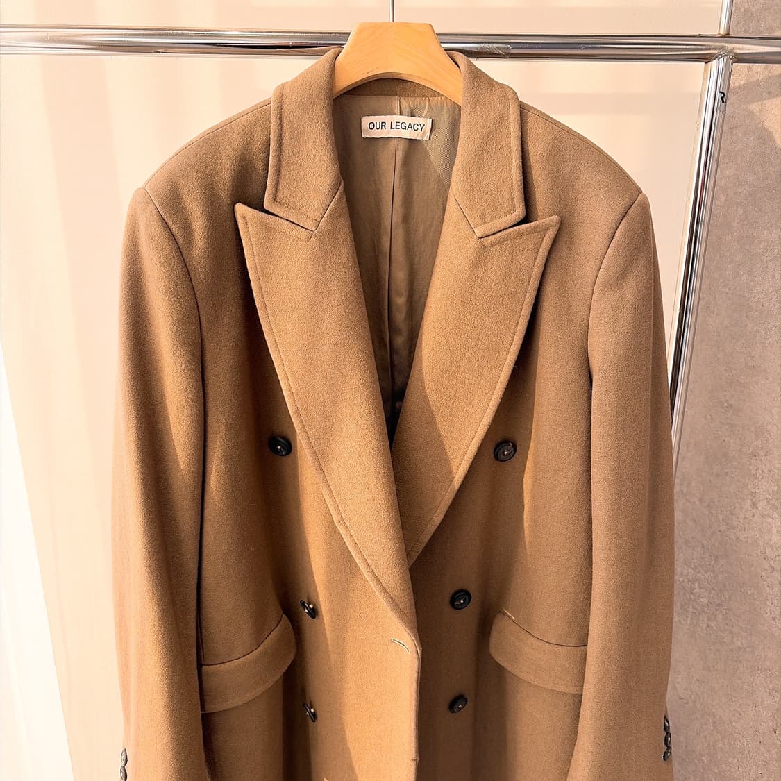 (정품/새상품)아워레가시 남성 배스 울 익스텐디드 웨일 코트 상품이미지2