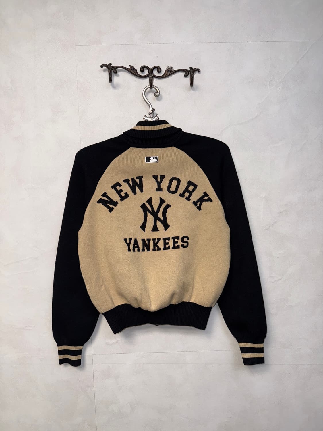 MLB varsity cardigan NY black 상품이미지1