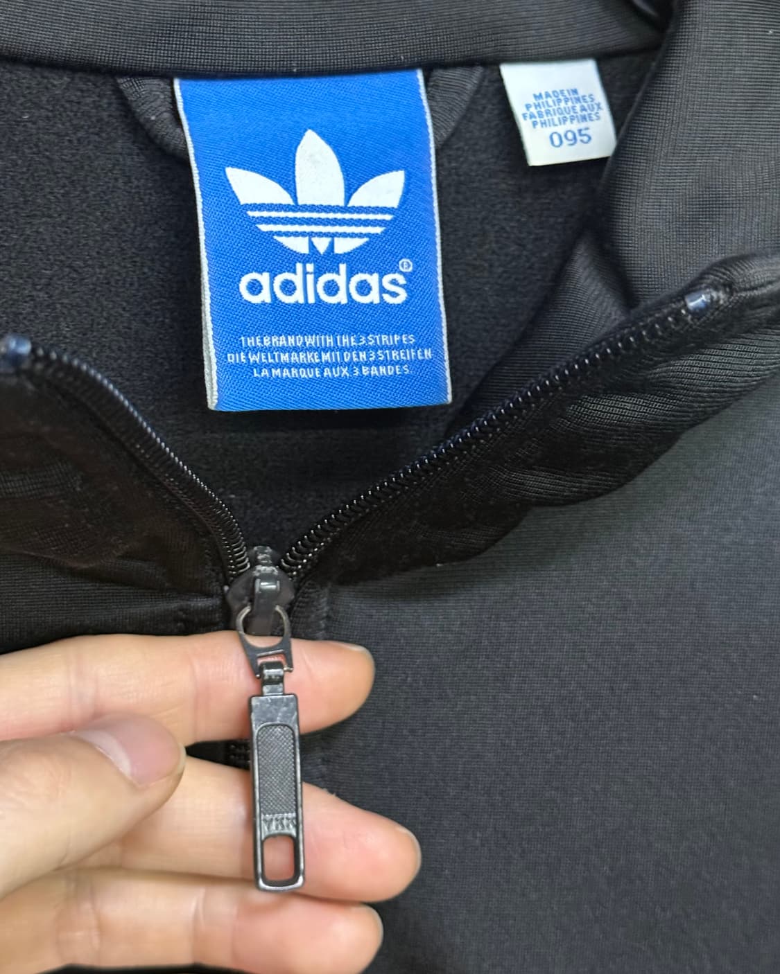 아디다스 구 파이어버드 나우아임영 검흰 져지 저지 트랙탑 집업 M 95 상품이미지6