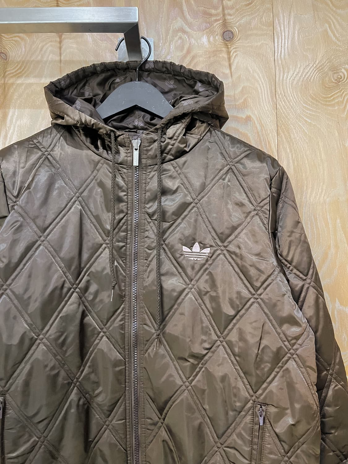 아디다스 Y2K 트레포일 퀼티드 후드 자켓 상품이미지3