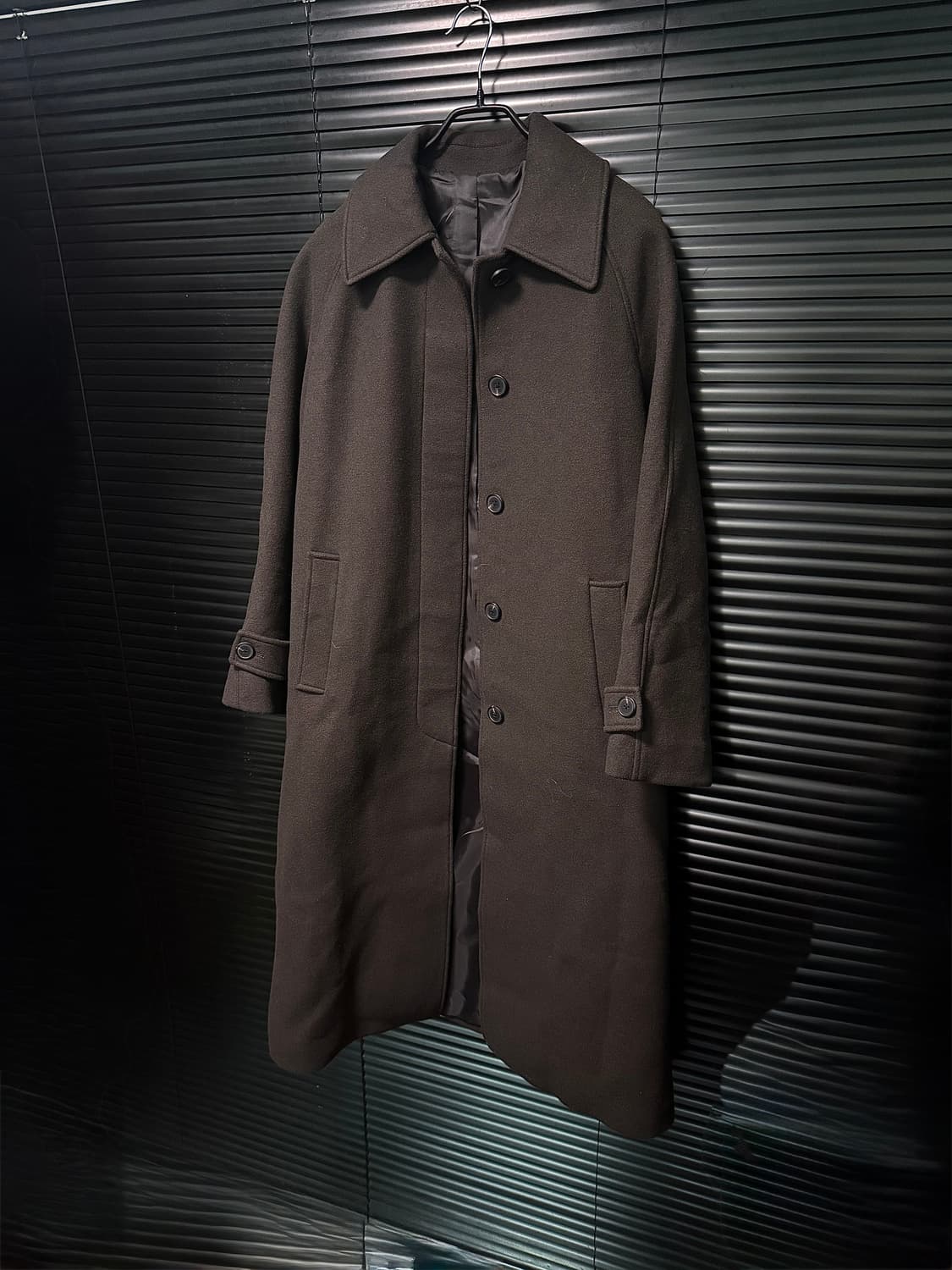 무신사 스탠다드 브라운 갈색 캐시미어 블렌드 울 모 발마칸 코트 M 95 상품이미지1