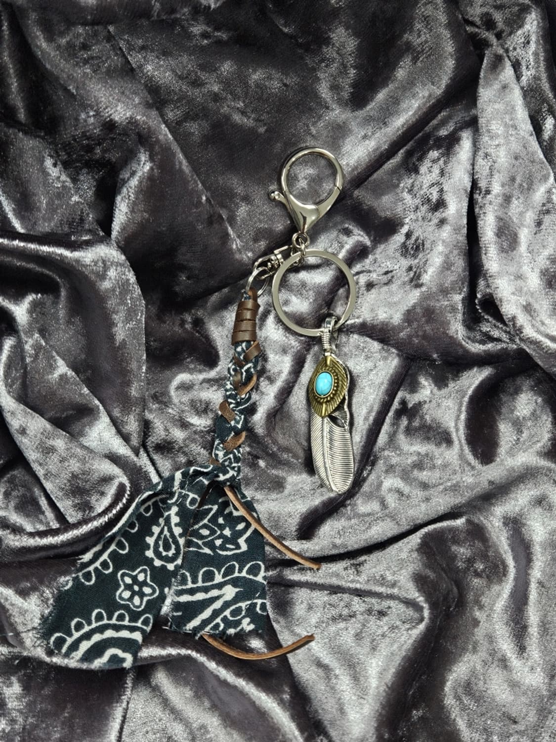 핸드메이드 커스텀 반다나 메탈패더 키링 ( OS ) / 11076 상품이미지1