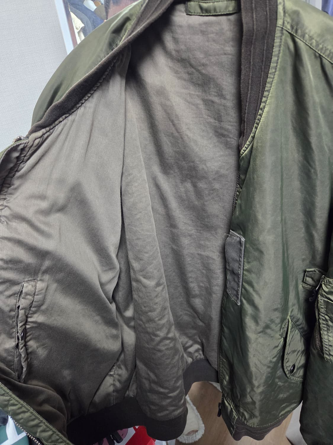 폴리테루 리버시블 ma-1 3사이즈 상품이미지6