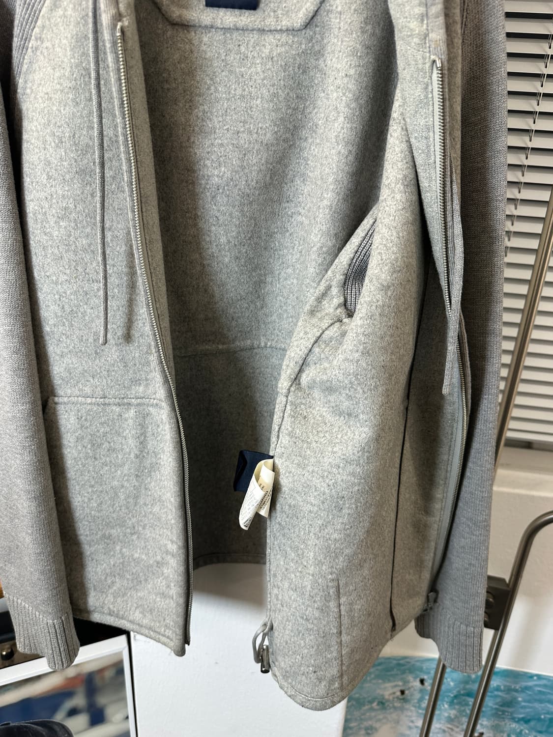 Juun.j 준지 울 후드 자켓 44 그레이 상품이미지5