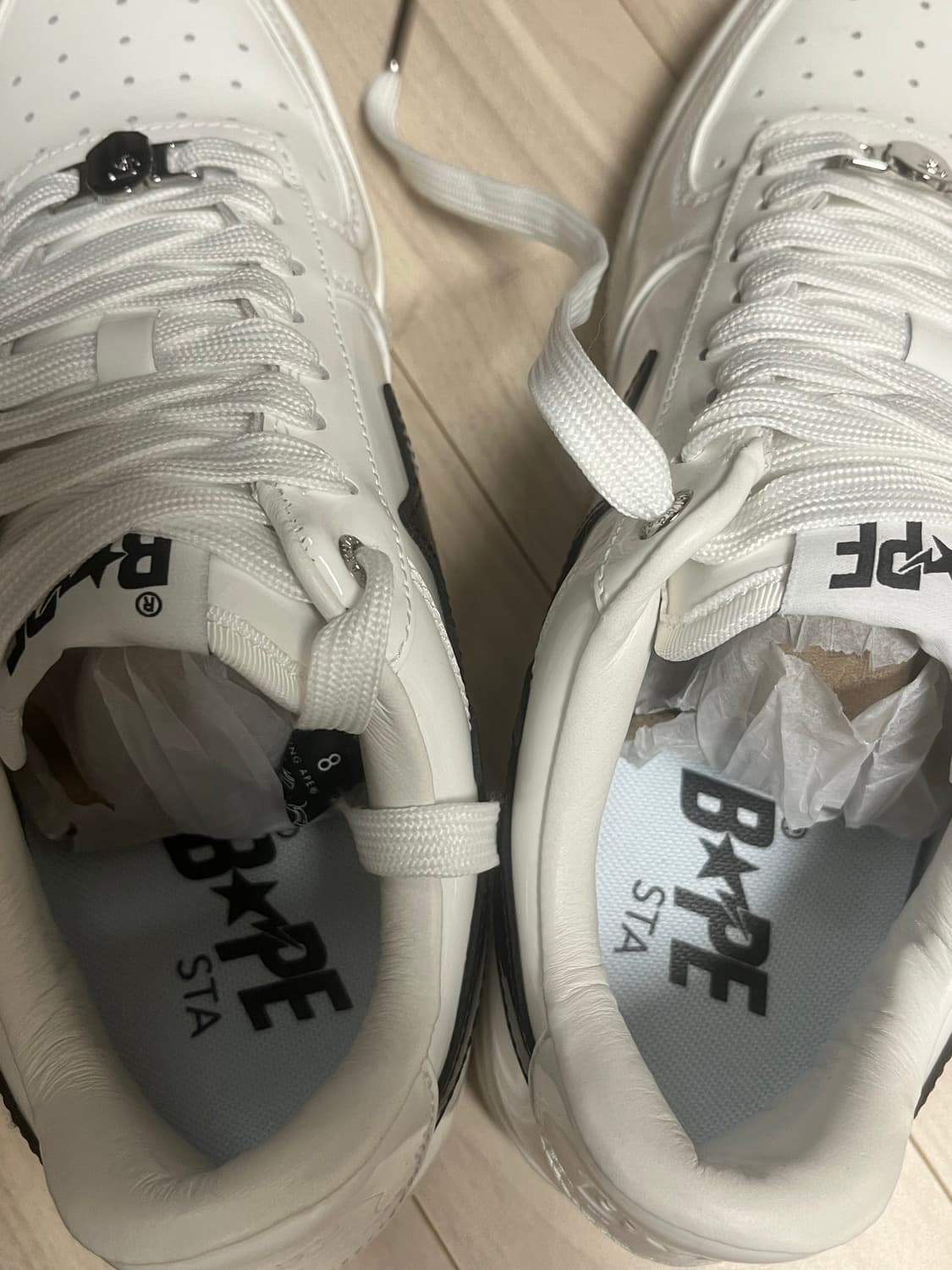 베이프스타 화이트 유광 상품이미지5