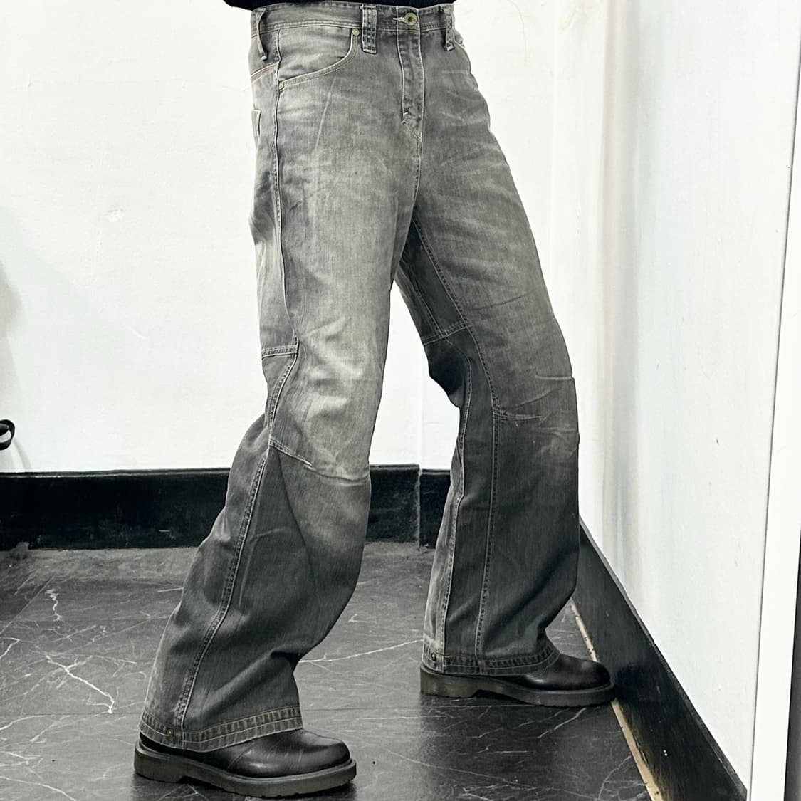 리바이스 워시드 와이드 데님 팬츠 상품이미지3