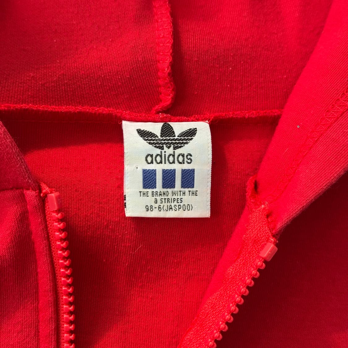 아디다스 90s 백로고 레드 후드집업 M 상품이미지6