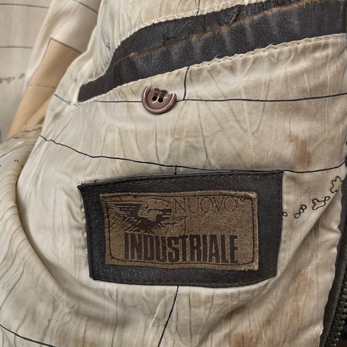 USA 빈티지 U.S ARMY 항공 패치 에어본 봄버 리얼 레더 자켓 상품이미지8