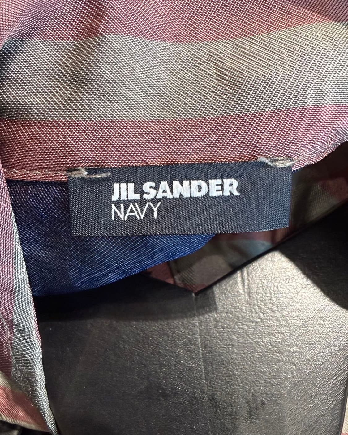 질샌더 네이비 딥핑크 스트라이프 자켓  상품이미지8