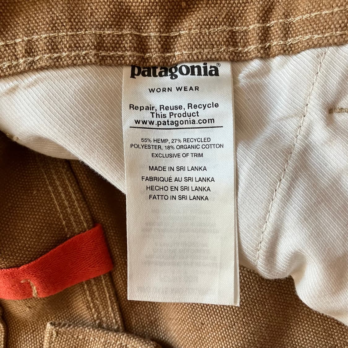 파타고니아 오가닉 코튼 캔버스 카펜터 팬츠 상품이미지5