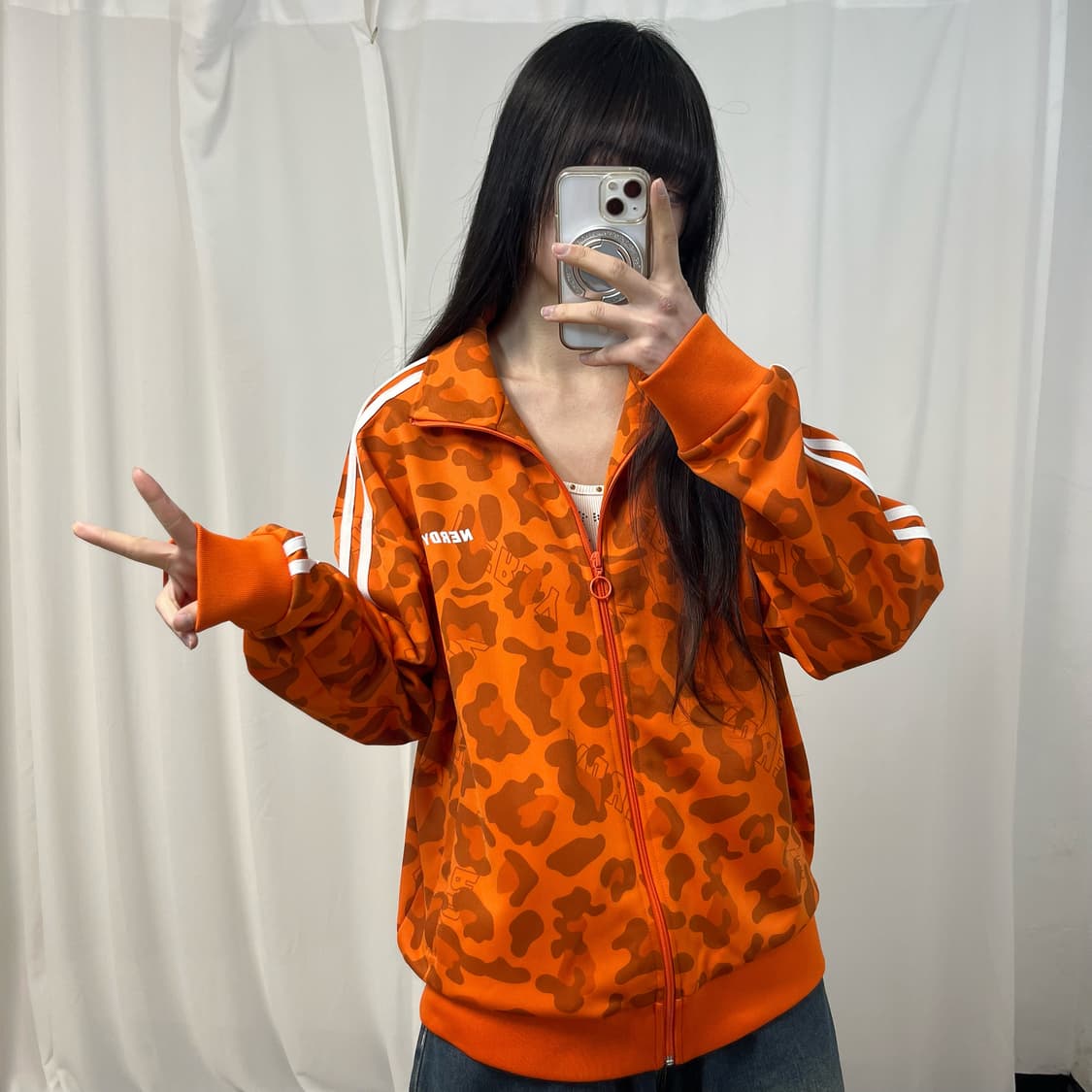 Nerdy Orange Camo Jersey 상품이미지2