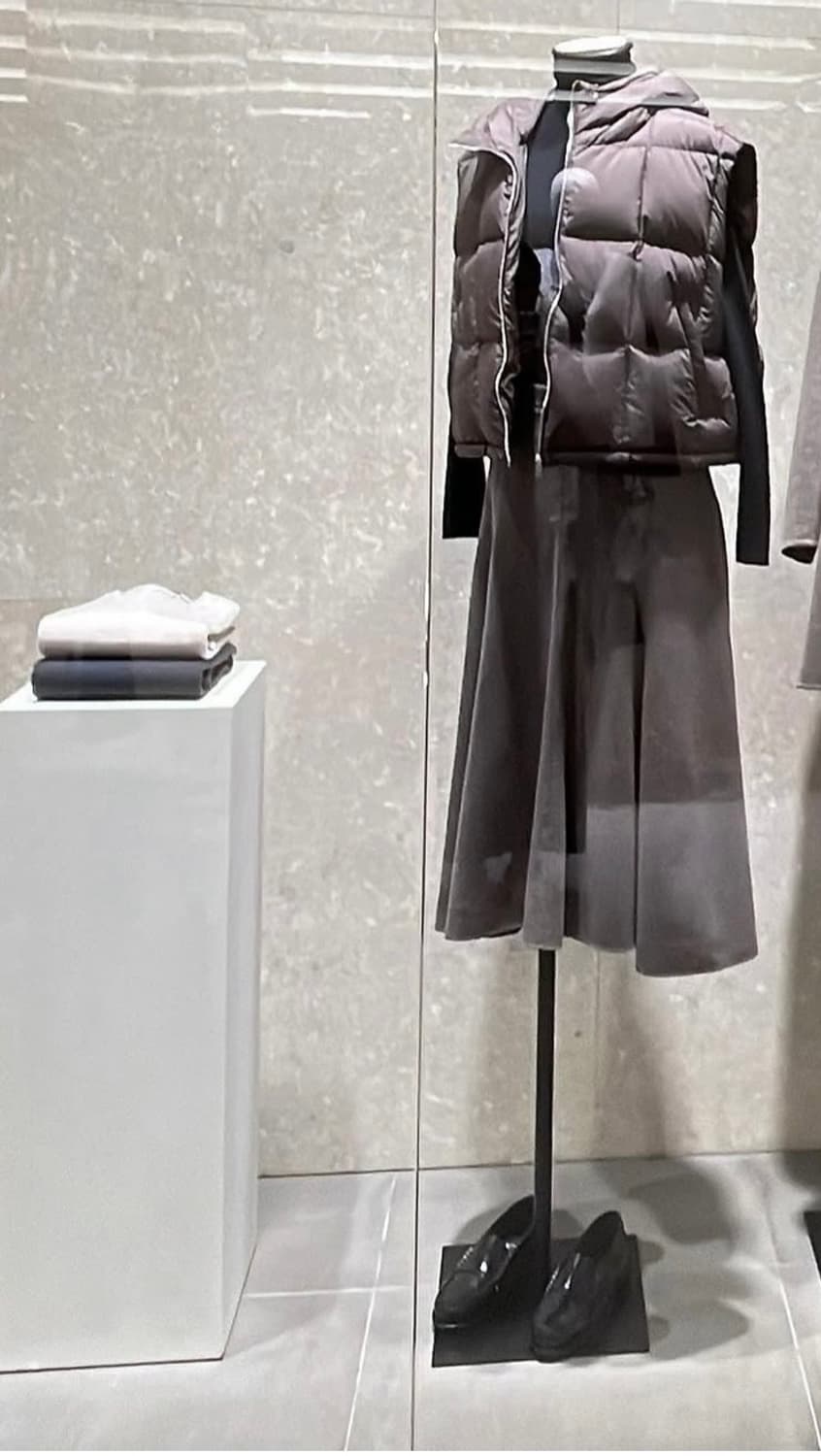 새상품) 더캐시미어 밴딩캐시미어블렌드 스커트  상품이미지1