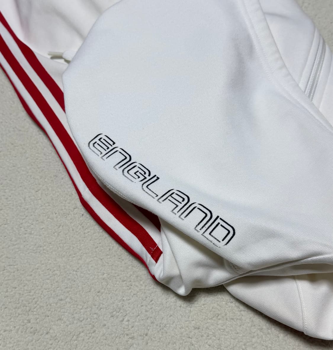 아디다스 잉글랜드 흰빨 화이트 레드 후드집업 상품이미지8