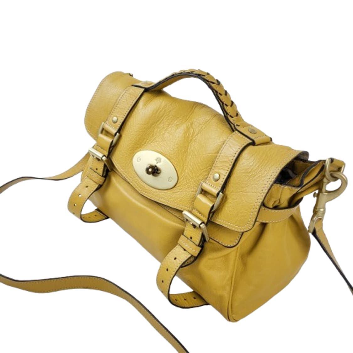 정품 멀버리 알렉사백 머스터드 미듐 상품이미지4