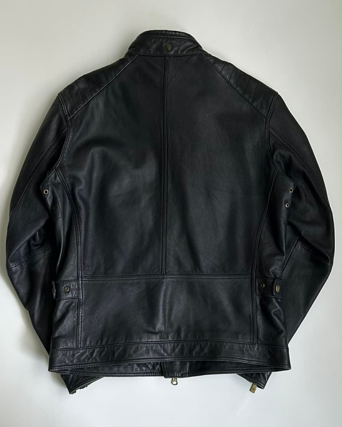 [S] 마시모두띠 비대칭 양가죽 슬림 라이더 자켓 상품이미지2