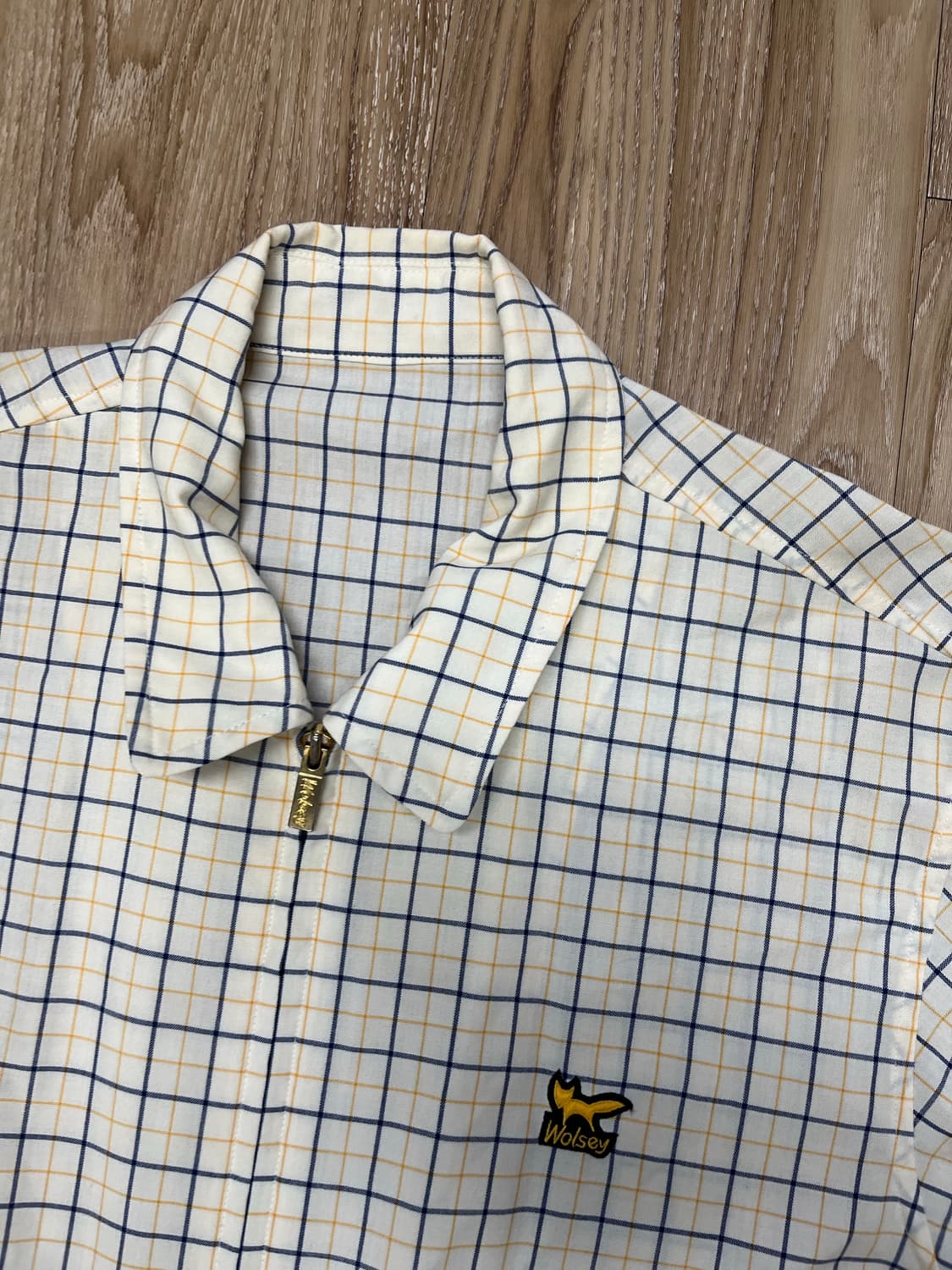 Wolsey 체크 블루종 자켓 상품이미지2