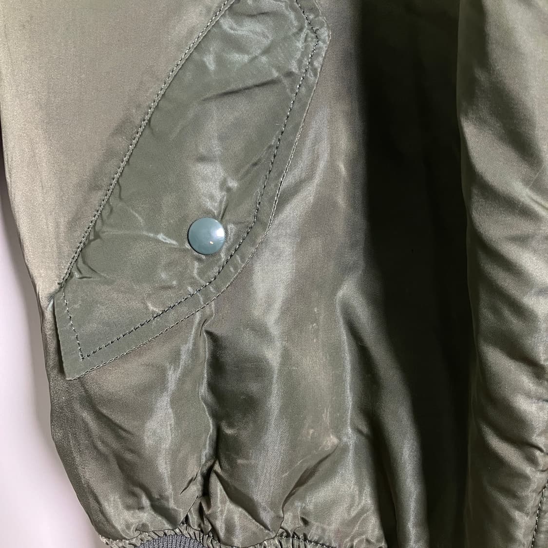 알파인더스트리 카키 ma-1 항공 점퍼 2XL 상품이미지7