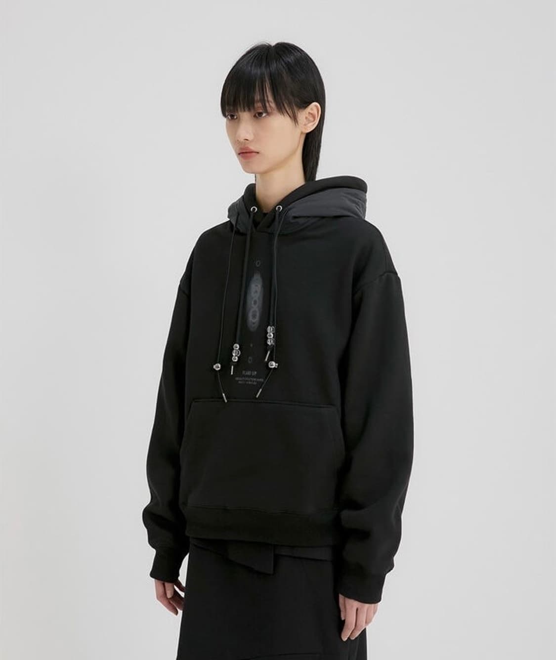 Event Horizon Layered Hoodie (Black) 상품이미지2