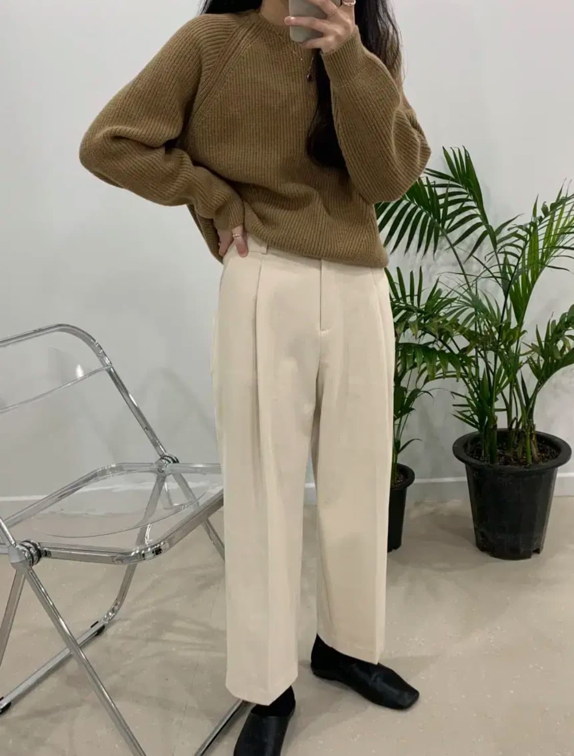 코모드 브라운 나그랑 울 니트 상품이미지8