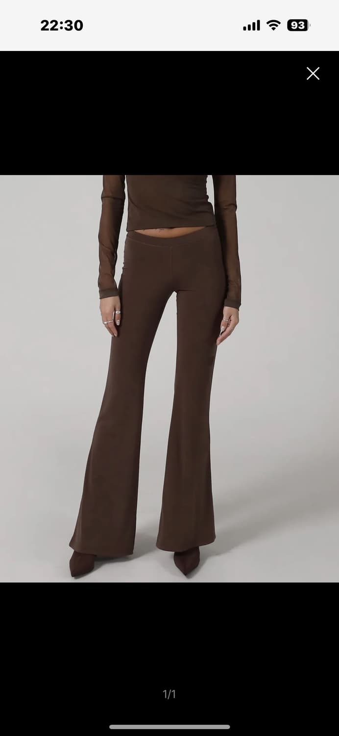 배드블러드 에고 로우라이즈 붓컷 팬츠 상품이미지1